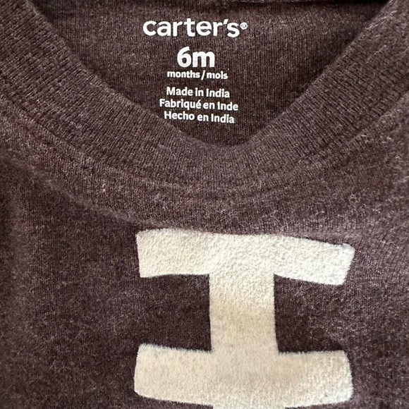 NFL Denver Broncos Navy and Brown Football Baby Onesies 0-6 M - Picture 3 of 6